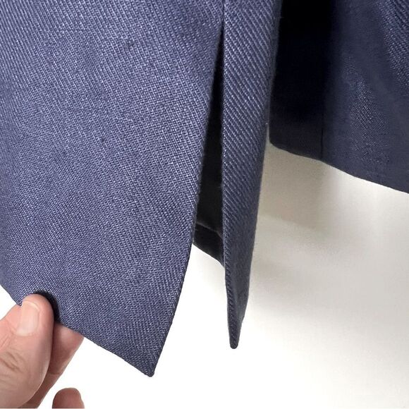 Vintage NEW Talbots Slate Blue 100% Irish Linen 5 Button Blazer Size 10 - Picture 4 of 9